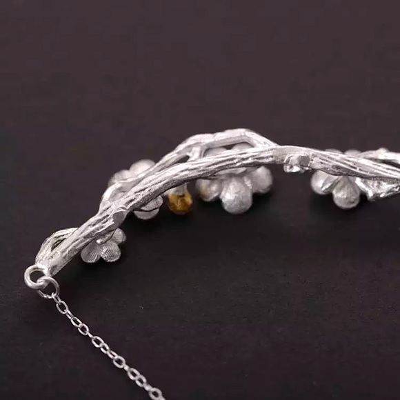 “Hopeful” Japanese CherryBlossom Oriental Necklace - Picture 4 of 12